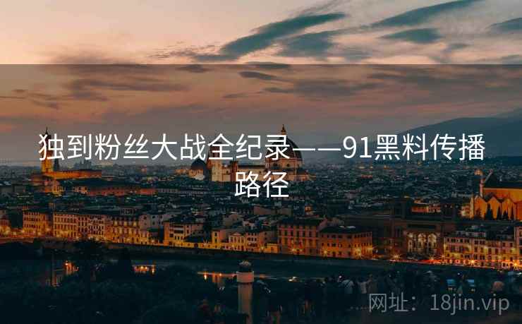 独到粉丝大战全纪录——91黑料传播路径