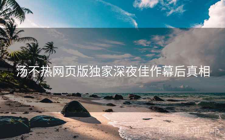 汤不热网页版独家深夜佳作幕后真相